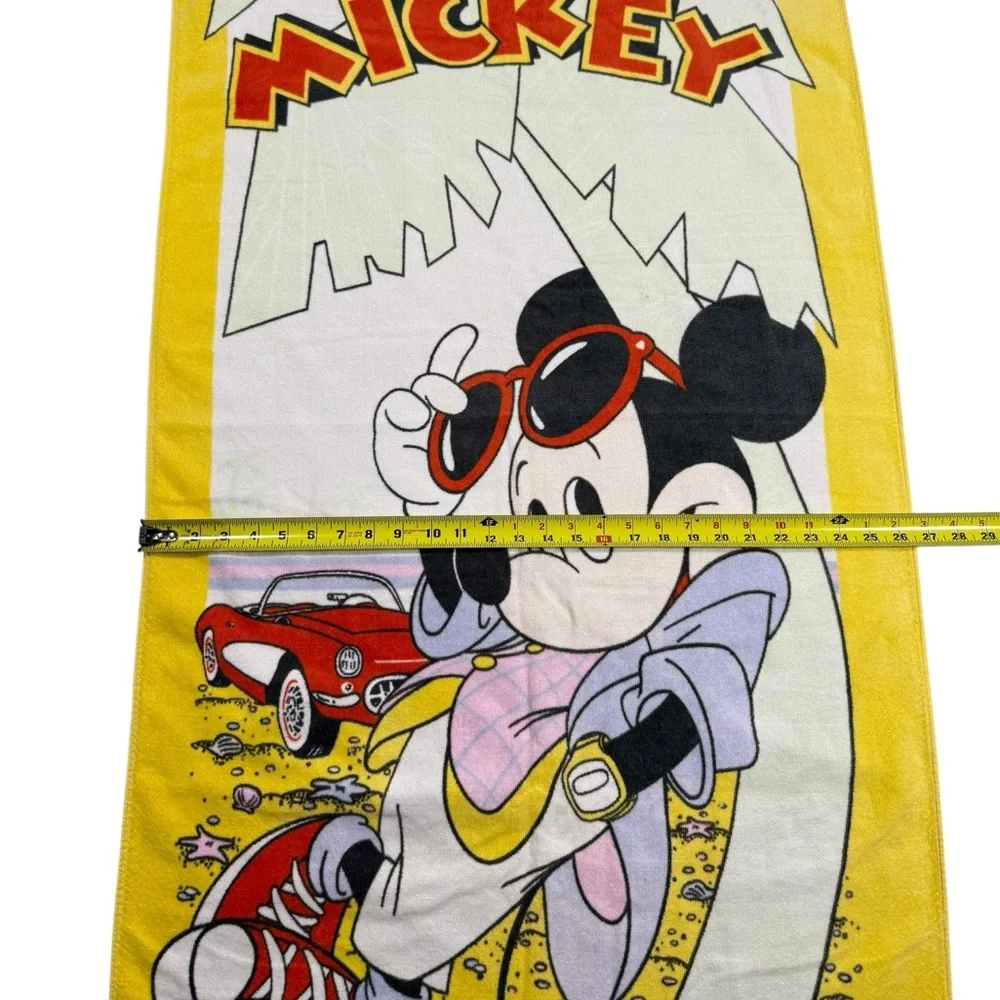 VTG 90s Disney Beach Towels Mickey & Minnie Mouse Bundle Retro Franco Cotton